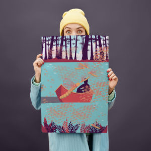 ilustracija cvetanje tise
